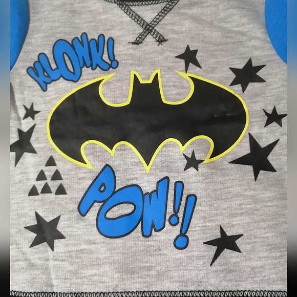 🔥SALE🔥 Batman DC Comics Baby Boy's 2 Pc Top and Pant Outfit NWT Sz 6-12M - Picture 5 of 8